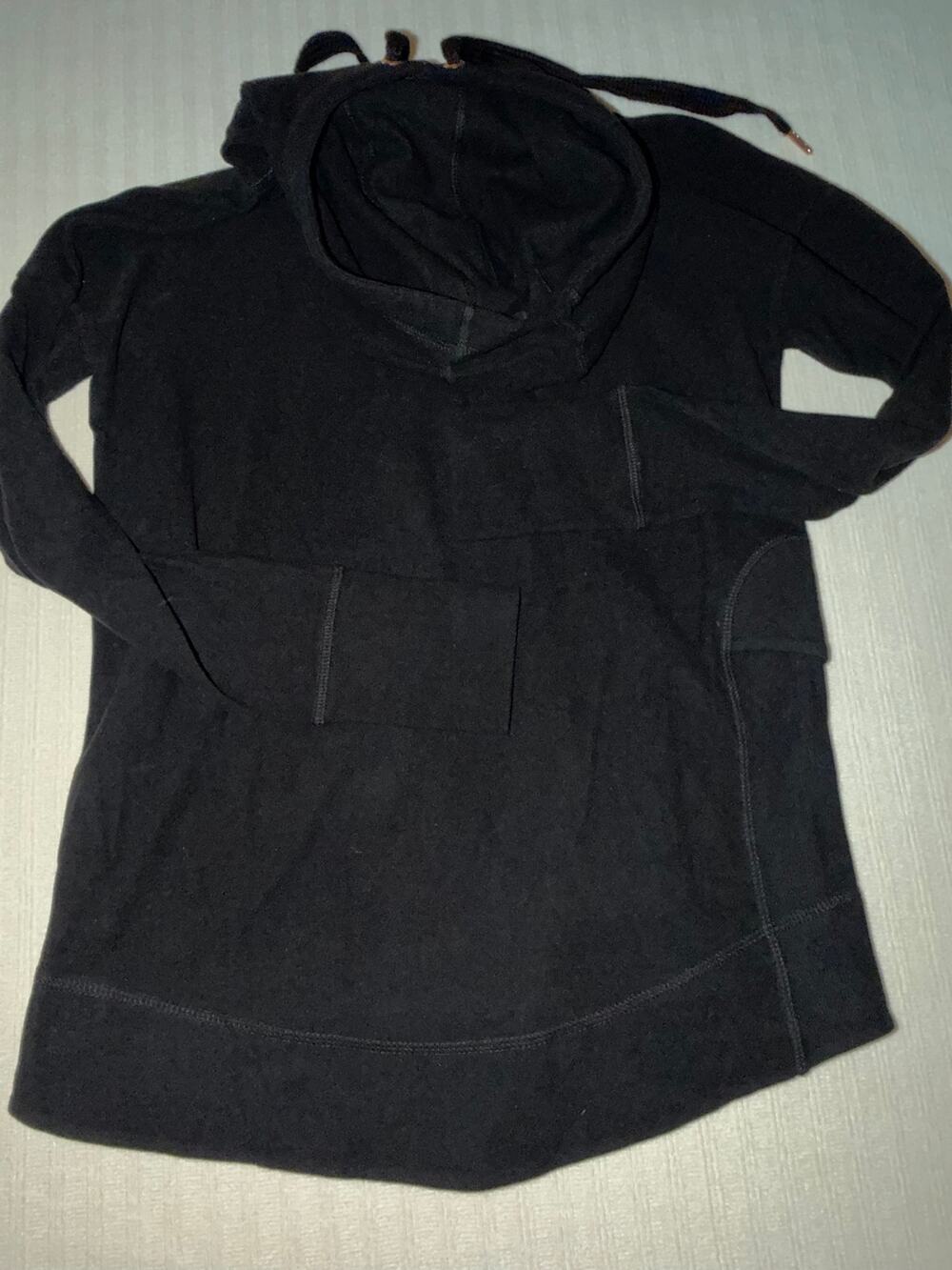 Sweaty Betty Escape Luxe Fleece Cowl Neck Hoodie Black S